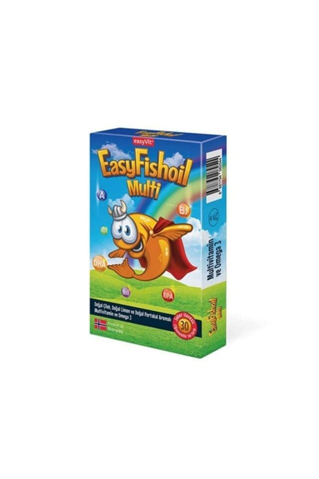 Easy Fishoil Easyvit Multi Omega 3 Çiğnenebilir Jel Formda 30 Tablet