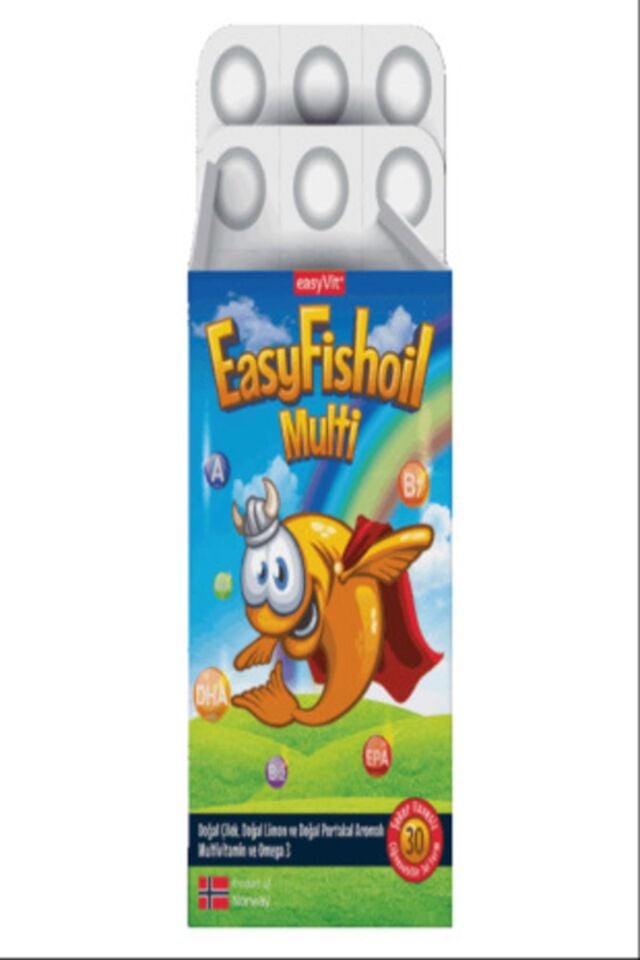 Easy Fishoil Easyvit Multi Omega 3 Çiğnenebilir Jel Formda 30 Tablet