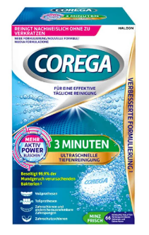 Corega Temizleyici 30 Tablet - Nane Ferahlığı