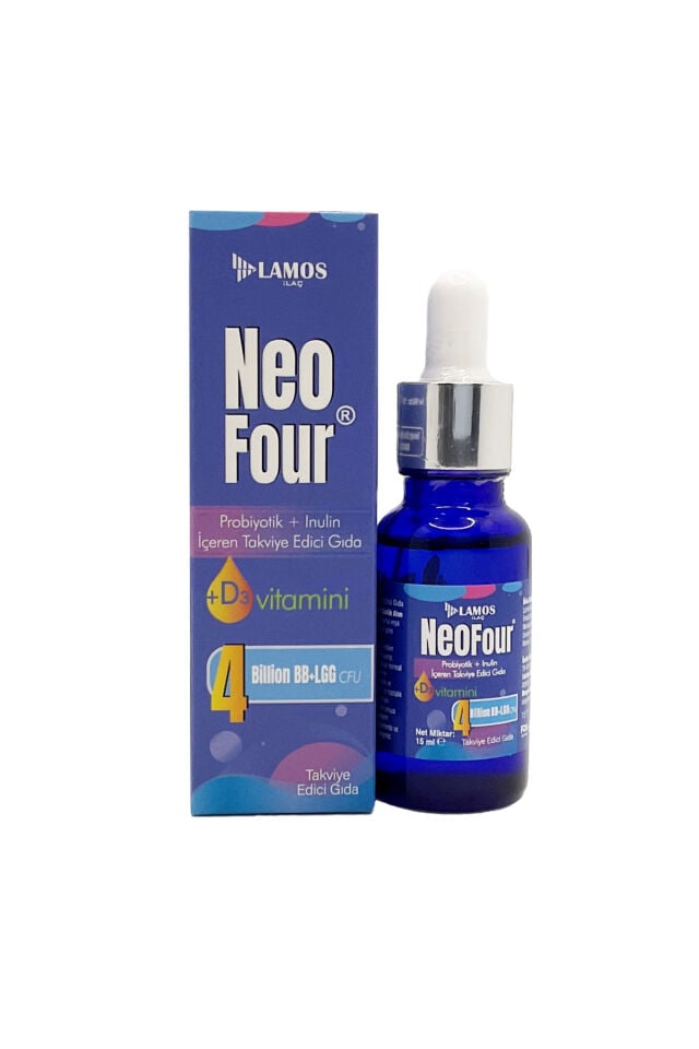 Neofour D Vitamini Içeren Probiyotik Damla, 15ml, Bağırsak Düzenlemeye Ve Gaz Gidermeye Yardımcı
