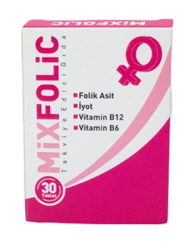 Mixfolic Takviye Edici Gıda 30 Tablet