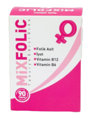 Mixfolic Takviye Edici Gıda 90 Tablet