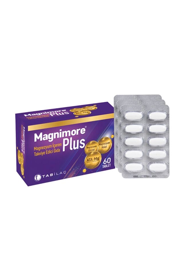 Tab Magnimore Plus 60 Magnezyum İçeren Takviye Edici Gıda