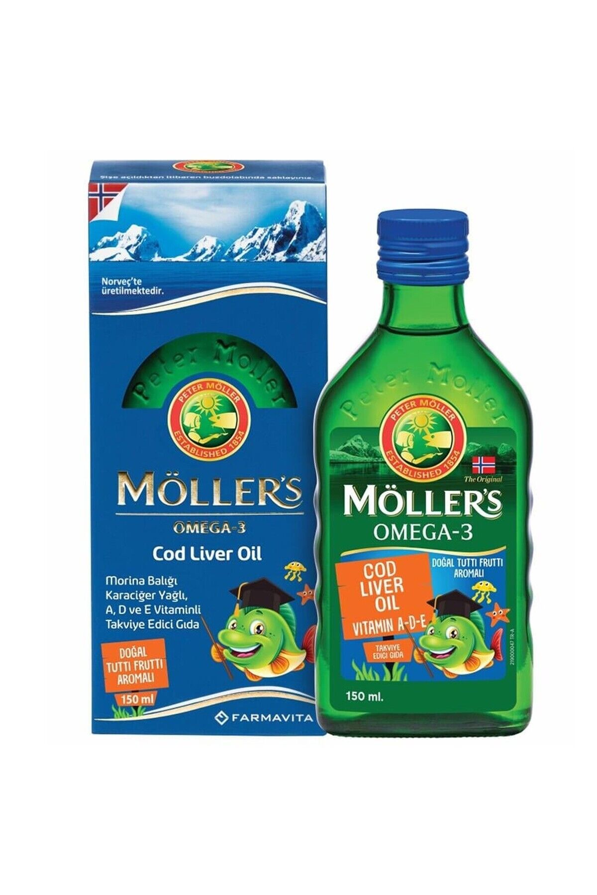 Möller's Möllers Omega 3 Tutti Frutti Aromalı Balık Yağı 150 ml