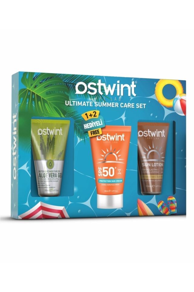 Ostwint 50+ Spf Güneş Kremi Seti 1+2 Hediyeli 50ml