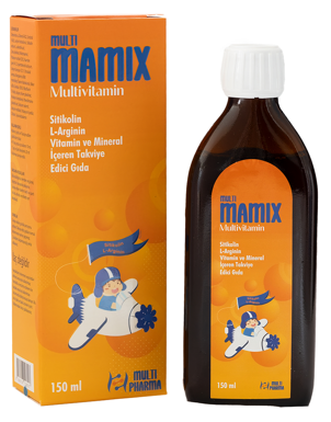 MULTİ MAMİX SİTİKOLİN VE ARGİNİN İÇEREN MULTİVİTAMİN ŞURUP 150 ML