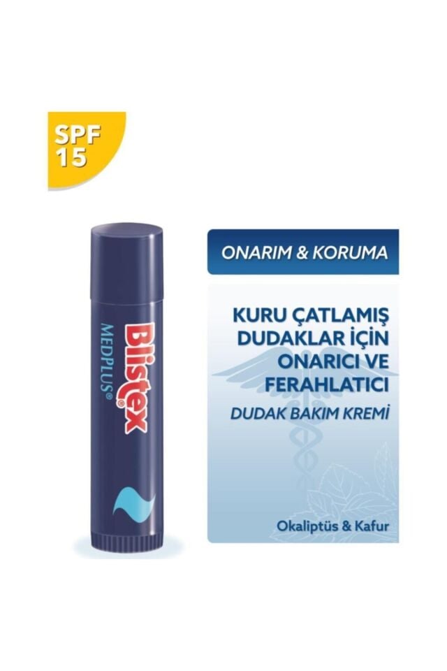 Blistex MedPlus Stick Kuru ve Çatlamış Dudaklara Onarıcı Dudak Bakım Kremi 4,25 gr