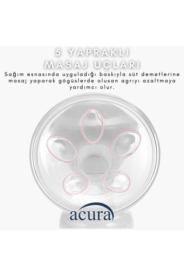 Acura AC-3000 Masaj ve Biberon Özellikli Manuel Göğüs Pompası