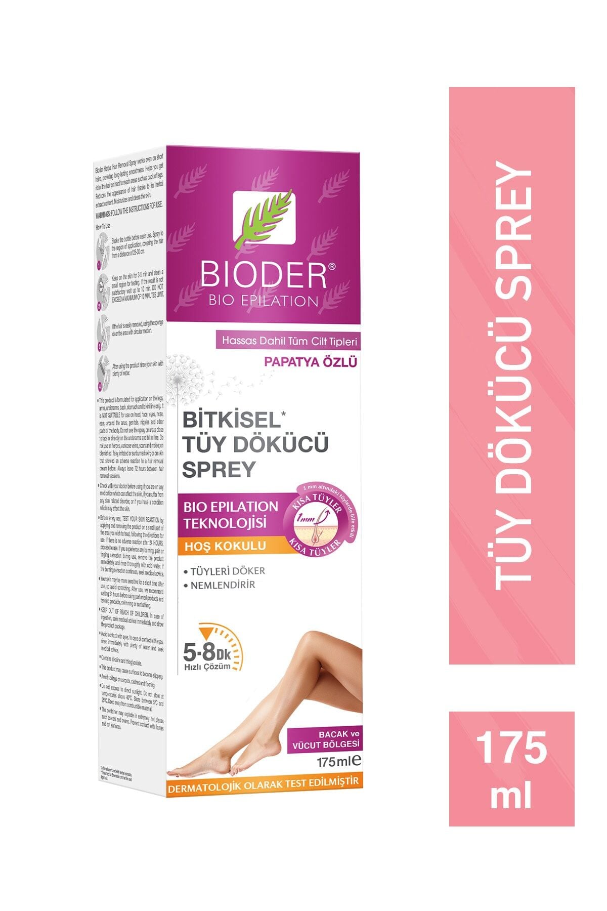 Bioder Tüy Dökücü Sprey Kadın 175 Ml - Tüy Azaltıcı Etki
