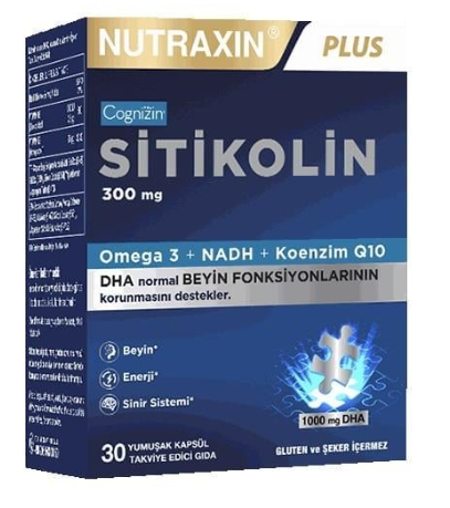 Nutraxin Sitikolin 30 Kapsül