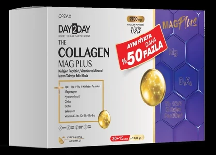 Day2day The Collagen Mag Plus 45 Saşe - %50 Daha Fazla
