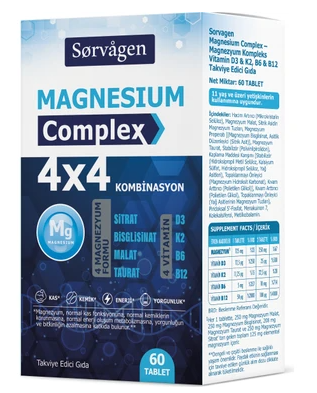 Sorvagen 4x4 Magnezyum Complex 60 Tablet