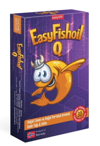 EasyFishoil Focus 30 Çiğneme Tableti
