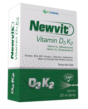 Newvit Vitamin D3K2 Sprey 30 ml