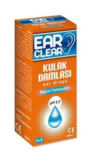 Ear Clear Dış Kulak Temizleme Solüsyonu Buşon Yumuşatıcı 20 ml