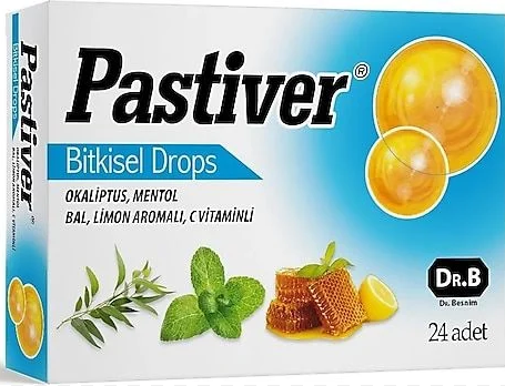 Pastiver Okaliptus Mentol Bitkisel Pastil 24'lü