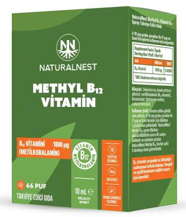 Naturalnest Methyl B12 Sprey 10 ml